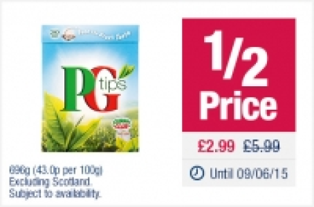 PG Tips 240 Pyramid Tea Bags £5.99
