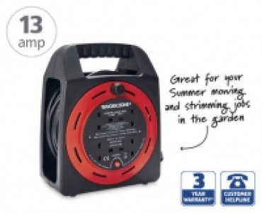 15m 4 Socket Cable Reel