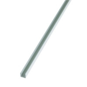 U Section Wht PVC 16.5x16.5mm x1m