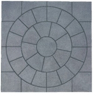 Marshalls Buxton Circle Kit 2470x2470mm Charcoal