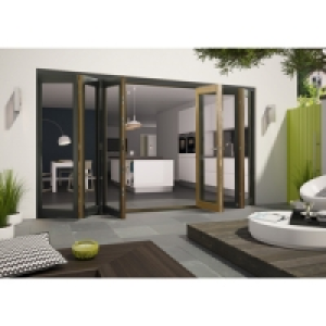 Cairo 16ft Grey Aluminium Clad Ext Folding Door set