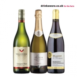 Villa Maria Sauvignon Blanc, Italia Prosecco, Blason Pinot N