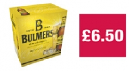 Bulmers Original Cider Bottles £6.50