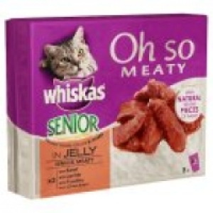 Whiskas oh so meaty senior in jelly &pound;3.50