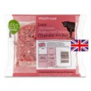 Waitrose Aberdeen Angus lean beef mince 10% fat £4.00