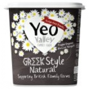 Yeo Valley organic Greek style natural yogurt £3.50