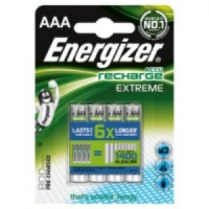 Asda Energizer ACCU Rechargeable Extreme AAA Batteries
