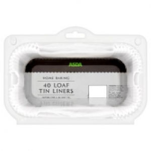 Asda Asda Home Baking 40 Loaf Tin Liners