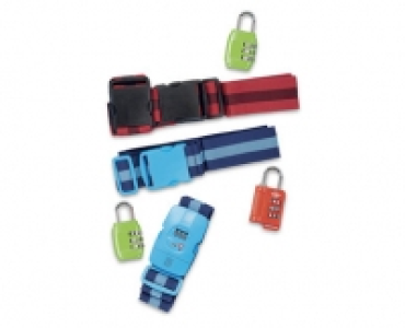 Luggage Strap and Lock Set