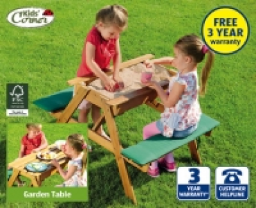 Childrens Garden Table with Sandpit