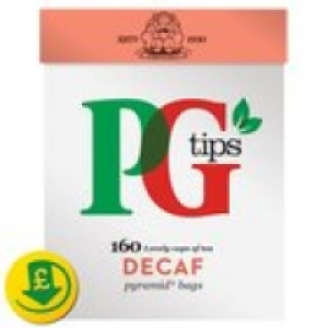 PG Tips Tea Decaf Pyramid Tea Bags 160 Pack &pound;4.25