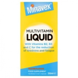 Asda Minavex Multivitamin Liquid Orange Flavour Food Supplement