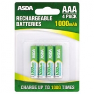 Asda Asda Rechargeable AAA Batteries