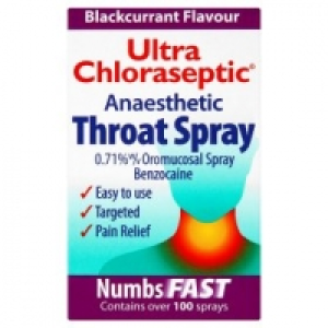 Anaesthetic Throat Spray Blackcurrant Flavour £4.97