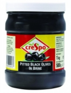 Crespo Pitted Black Olives 3x1kg