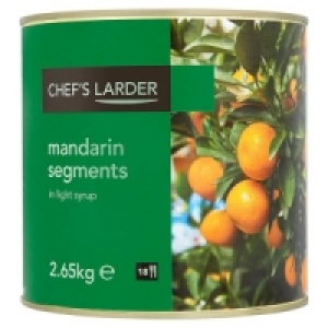 Chefs Larder Mandarin Segments in Light Syrup 2.65kg