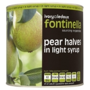 Fontinella Pear Halves in Light Syrup 2.5kg