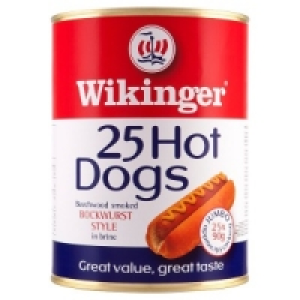 Wikinger 25 Hot Dogs Bockwurst Style in Brine
