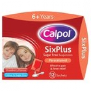 Calpol 6+ Years Sugar Free Strawberry Par