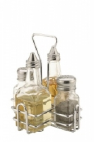 Sunnex 4 Piece Glass Condiment Set