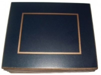 Proline Cuisine Coasters Catering Blue & Gold 6 Pack