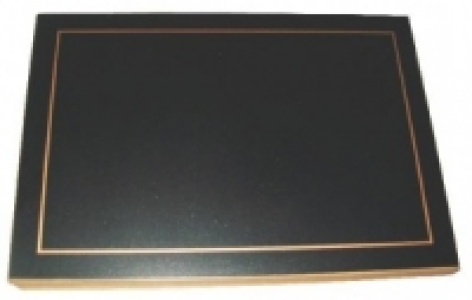 Proline Cuisine Placemats Catering Black & Gold 6 Pack