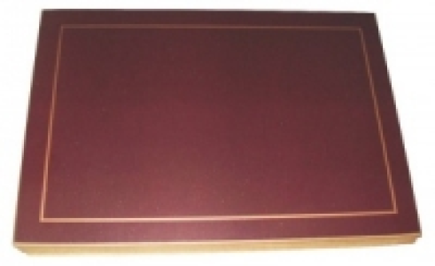 Proline Cuisine Placemats Catering Burgundy & Gold 6 Pack