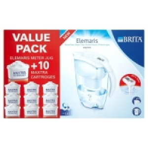 Brita Elemaris Meter Jug + 10 Cartridges