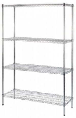 Draper 4Tier Heavy Duty Wire Shelving with Anti Bacterial Co
