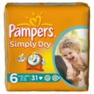 Pampers Simply Dry Size 6 Extra Large