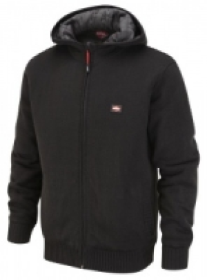 Lee Cooper Knitted Lined Hoody Black