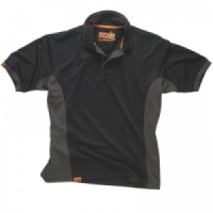 Scruffs Pro Polo Top Black/ Grey