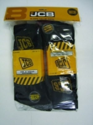 JCB Work Socks 8 Pack Black