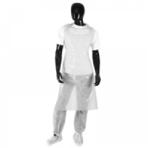 Bib Apron Disposable White