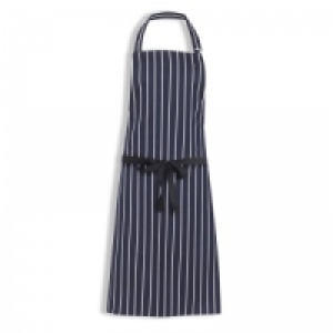 Butchers Stripe Apron Navy/White