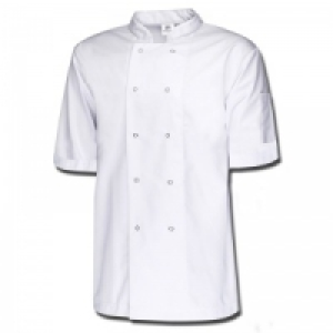 Chefs Jacket Short Sleeve White XL