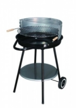 Round Charcoal BBQ - Silver