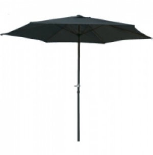 Steel Parasol Black 2.7m