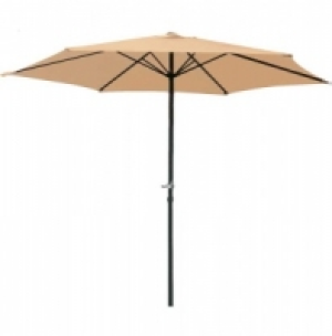 Steel Parasol Cappucino 2.7m
