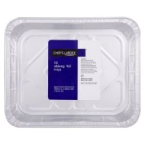 Chefs Larder 10 Oblong Foil Trays 324mm