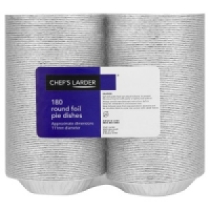 Chefs Larder 180 Round Foil Pie Dishes 111mm
