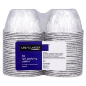 Chefs Larder 50 Foil Pudding Basins