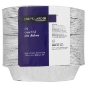 Chefs Larder 55 Oval Foil Pie Dishes 187mm