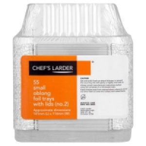 Chefs Larder Aluminium Small Trays and Lids 55s