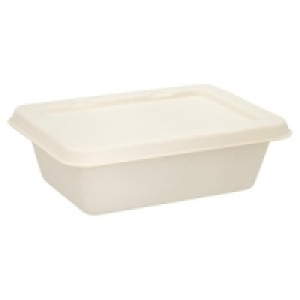Compost Me Fibre Food Box W Lid 650ml
