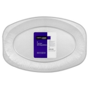 Chefs Larder 42.5cm Aluminium Oval Platters 8s
