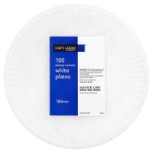 Chefs Larder White Plates 18cm 100s