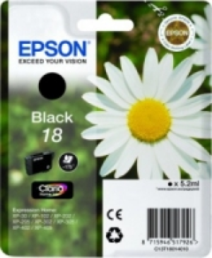Epson EPST18014020 Black Ink Cartridge 5.2ml