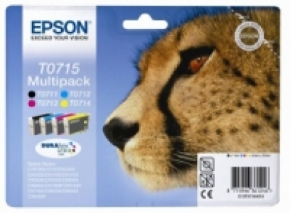Epson T0715 BK/C/M/Y Ink Cartridge 4 Pack 4Pk