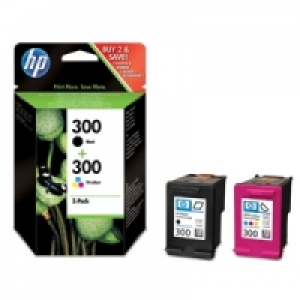 HP 300 Black & Colour Ink Cartridge Twin